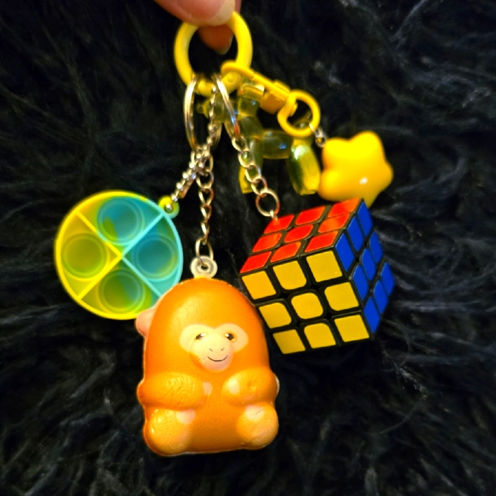 Kids Sensory Keychain ~ Backpack Zipper-pull